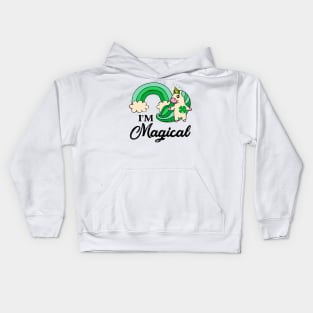 I_m Magical Rainbow Unicorn St Patricks Day Kids Hoodie